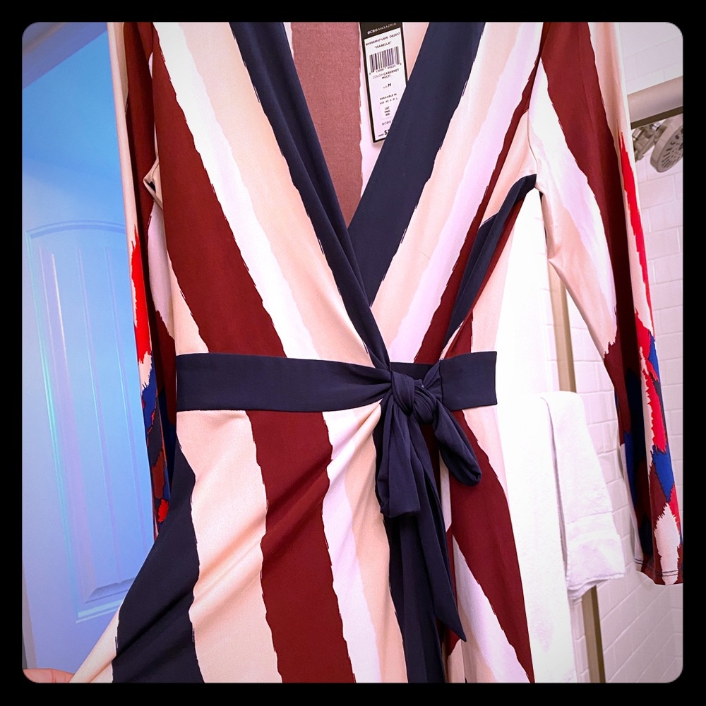 BCBG wrap tie dress NWT!
